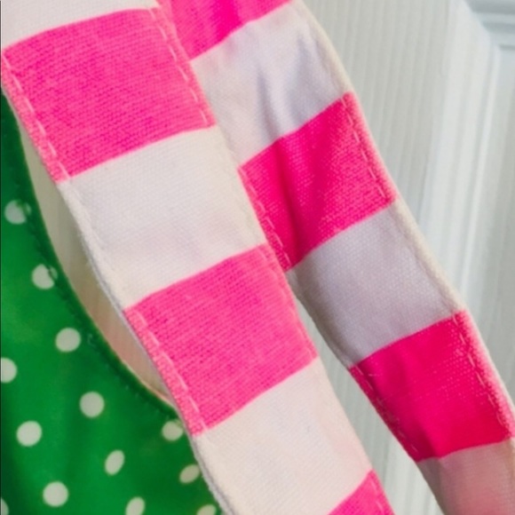 Victoria's Secret Reversible Lemon/Striped Tote - Picture 3 of 4